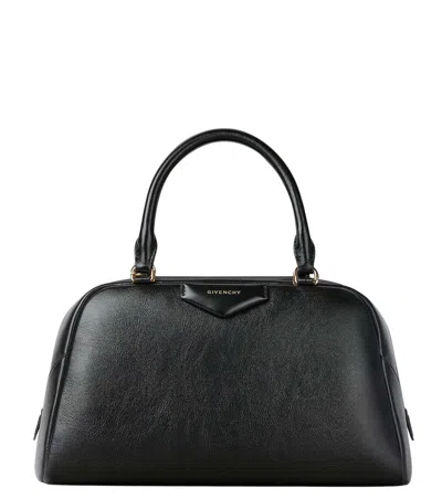 Givenchy Black Antigona Medium Satchel In Blue