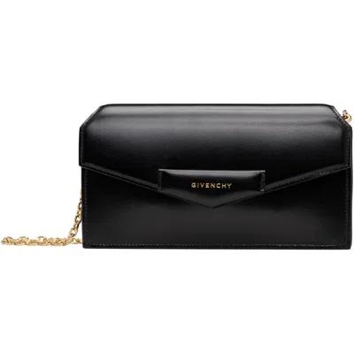 Givenchy Black Antigona 'wallet On Chain' Bag In 001-black