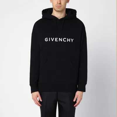Givenchy Logo-print Hoodie In Black