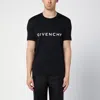 GIVENCHY GIVENCHY BLACK ARCHETYPE COTTON T-SHIRT WITH LOGO