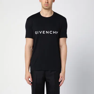 Givenchy Black Archetype Cotton T-shirt With Logo