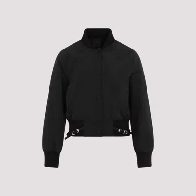 GIVENCHY BLACK ATTACHED BELT BLOUSON