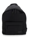 Givenchy Black Backpack With Adjustable Shoulder Straps And Logo On Front In Tech Fabric Man In Black