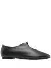 Givenchy Black Ballerina With Gold Logo Detail In Multi
