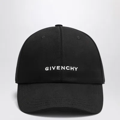 GIVENCHY GIVENCHY BLACK BASEBALL CAP WITH LOGO MEN