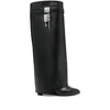 Givenchy High-heeled Boots With Structured Silhouette And Decorative Detail In Black