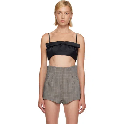 Givenchy Black Bow Detailing Cropped Top