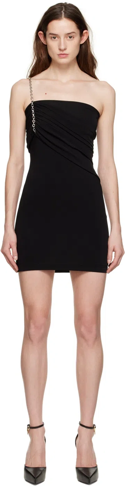 GIVENCHY BLACK BOX CHAIN MINIDRESS
