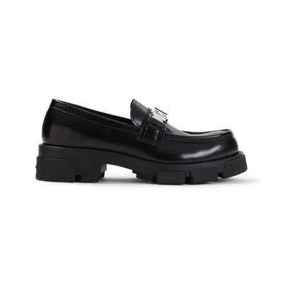 Givenchy Black Bull Leather Terra Loafer