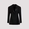 GIVENCHY BLACK BUTTONED VIRGIN WOOL JACKET