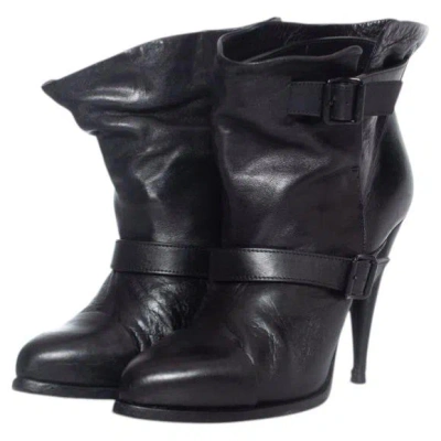 Pre-owned Givenchy , Black Calf Leather Ankle Boots