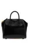 Givenchy Structured Leather Top Handle Bag In Black