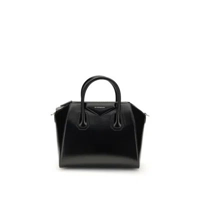 GIVENCHY BLACK CALF LEATHER BOS TAURUS HANDBAG