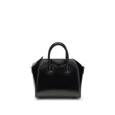 GIVENCHY BLACK CALF LEATHER BOS TAURUS HANDBAG