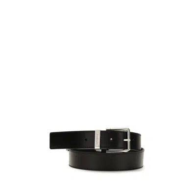 Givenchy Black Calf Leather Bos Taurus Regular Belt