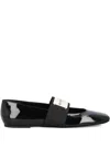 Givenchy Black Calf Leather Flat In Black