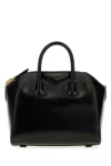 Givenchy Antigona Mini Top Handle Bag In Grained Leather In Black