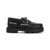 Givenchy Leather Platform Loafers In Black