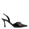 Givenchy Voyou 45mm Slingback Sandals In Black