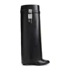 Givenchy High-heeled Boots With Structured Silhouette And Decorative Detail In Black