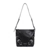 GIVENCHY BLACK CALF LEATHER VOYOU SMALL BAG
