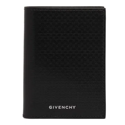 Givenchy Bi-fold Card Holder In 4g Leather In Black
