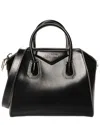 Givenchy Black Calfskin Leather Contrast Topstitch Small Antigona (authentic  Pre-loved)