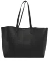 Givenchy Black Calfskin Leather Shopping Tote (authentic Pre-loved) In Orange