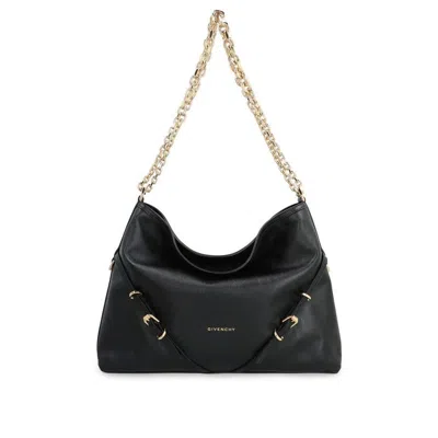 GIVENCHY BLACK CALFSKIN SHOULDER BAG