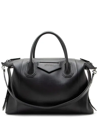 Givenchy Black Calfskin Soft Antigona Medium Satchel (authentic Pre-loved)