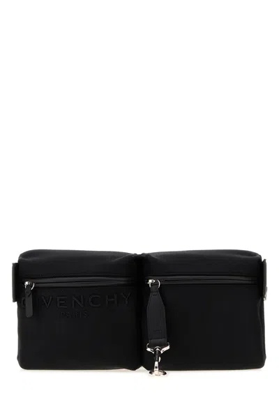 Givenchy Black Canvas  Cargo Belt Bag