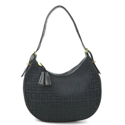 Pre-owned Givenchy Black Canvas Leather Shoulder Bag ()