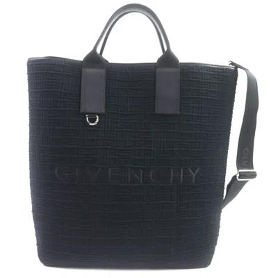Pre-owned Givenchy Black Canvas Leather Tote Bag ()