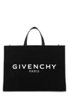 GIVENCHY BLACK CANVAS MEDIUM G SHOPPING BAG