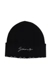 Givenchy Logo-embroidered Beanie Hat In Black
