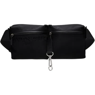 Givenchy Black Cargo Canvas Belt Bag