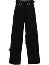 GIVENCHY BLACK CARGO TROUSERS FOR MEN