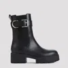 Givenchy Voyou Leather Buckle Chelsea Boots In Black