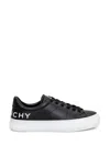 GIVENCHY GIVENCHY BLACK CITY SPORT SNEAKERS WITH PRINTED LOGO