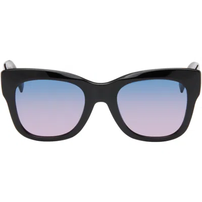 Givenchy Black City Sunglasses In Shiny Black / Gradi