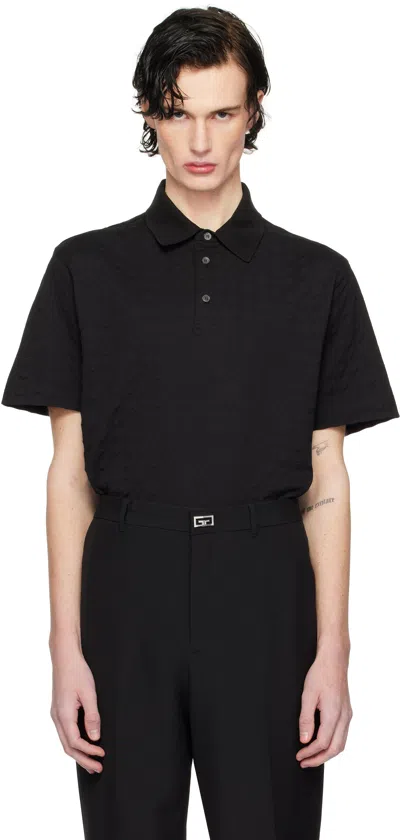 Givenchy Black Classic Fit Polo In 001-black