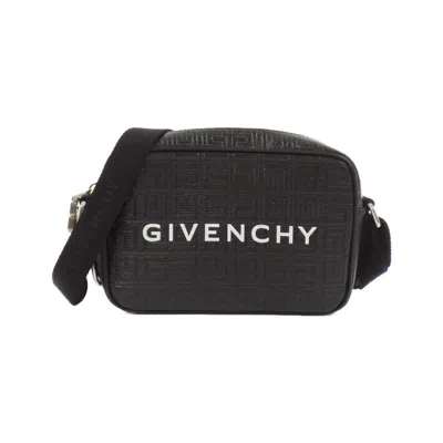 Pre-owned Givenchy Black Coated Canvas Shoulder Bag ()