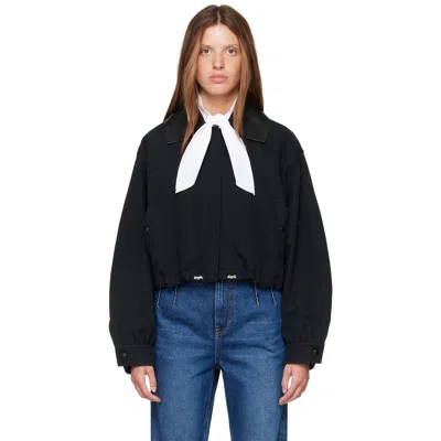 Givenchy Black Cotton & Wool Jacket In 001-black