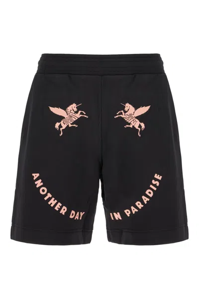Givenchy Black Cotton Bermuda Shorts