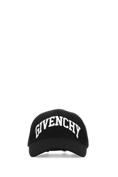 Givenchy Black Cotton Blend Baseball Cap In 001
