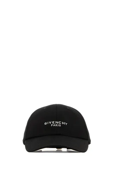 GIVENCHY CAPPELLO DA BASEBALL IN MISTO COTONE NERO  UOMO