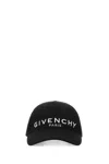 GIVENCHY BLACK COTTON BLEND BASEBALL CAP