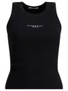 Givenchy Black Cotton Elastane Top In Black