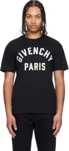 Givenchy Men Black Crewneck T-shirt With Maxi Logo Lettering On The Front In Cotton Man In Multi