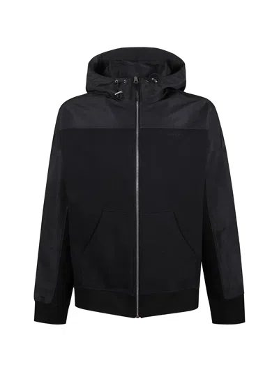 Givenchy Black Cotton Hoodies Windbreaker